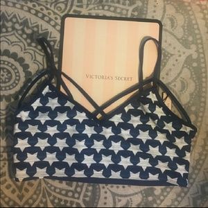 Vs stars blue AMERICA USA strappy v bralette S